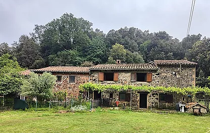 Masia a Santa Pau en el parc natural de la Garrotxa