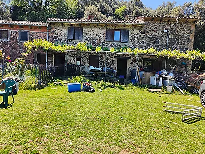 Masia a Santa Pau en el parc natural de la Garrotxa